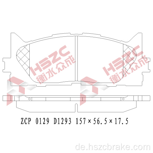 FMSI D1222 Auto Keramikbremsbelastung für Touota